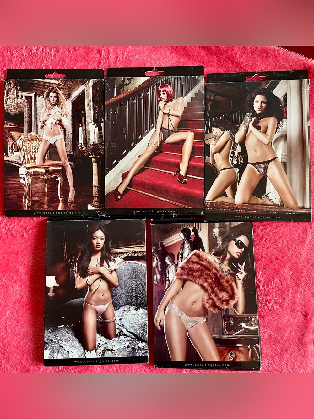 BACI 5 Pair NWT Panties Thongs Medium